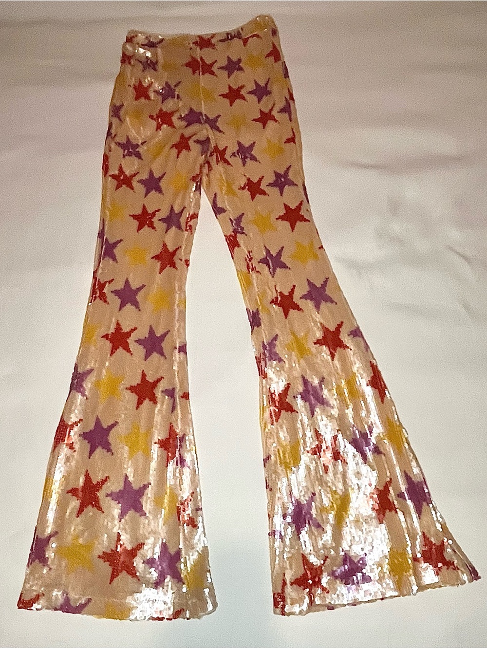 Women’s Nasty Gal Sequin Star Detail Fit and Flare Pants